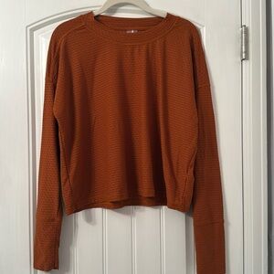 Calia long sleeve shirt in burnt orange. Size medium.